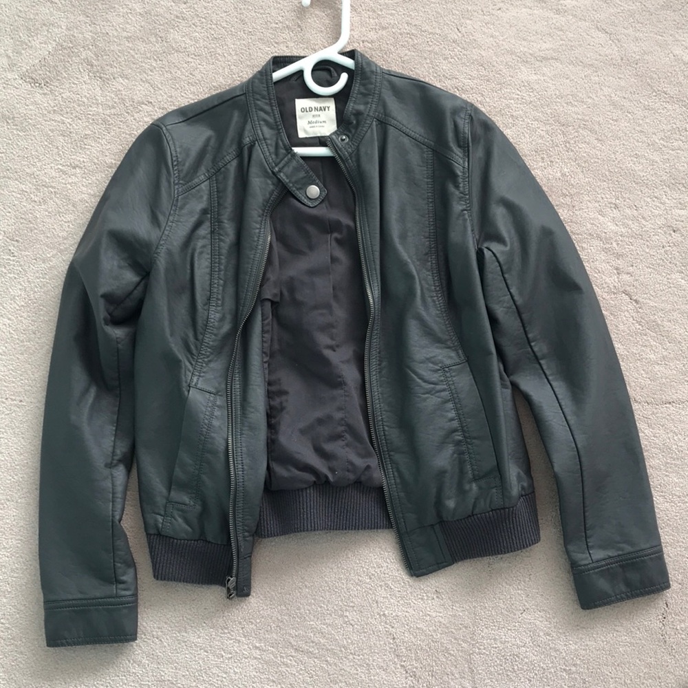 Faux leather jacket